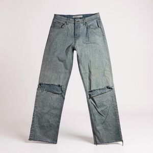 GRLFRND The Bella Low Rise Distressed Boyfriend Jeans